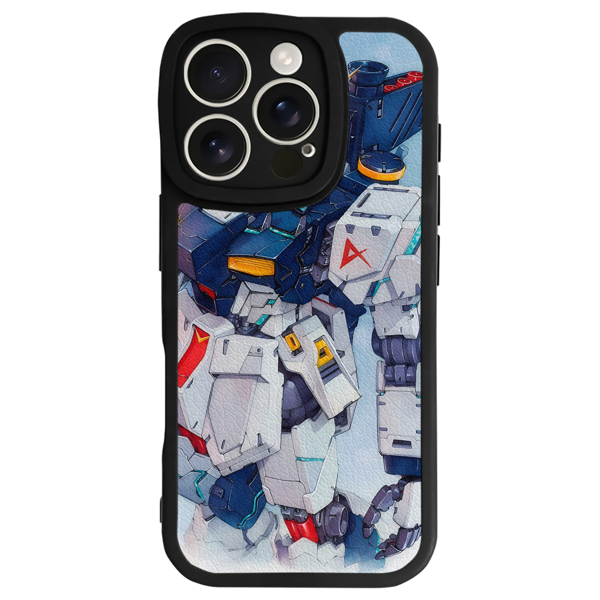 （画像用） 機動戦士ガンダム Mobile Suit Gundam 【iPhone 16シリーズ対応】シリコンスマホケース（レザー調） 材質：シリコン